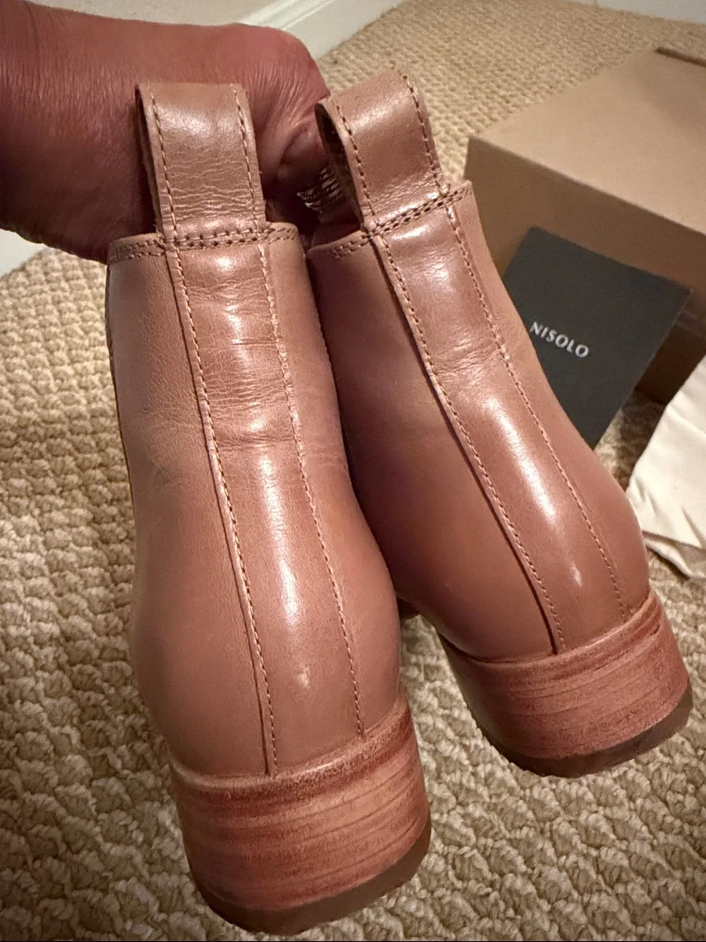 Nisolo Tan Boots. NEW with tags box and dust bags . Size 7